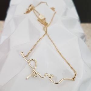 Love Script Necklace